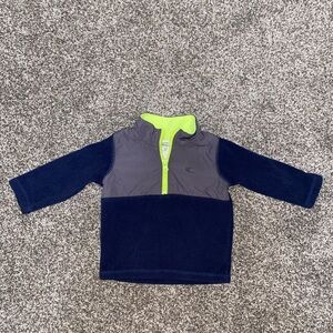 Carter's Navy and Gray Sweatshirt with Neon Accents